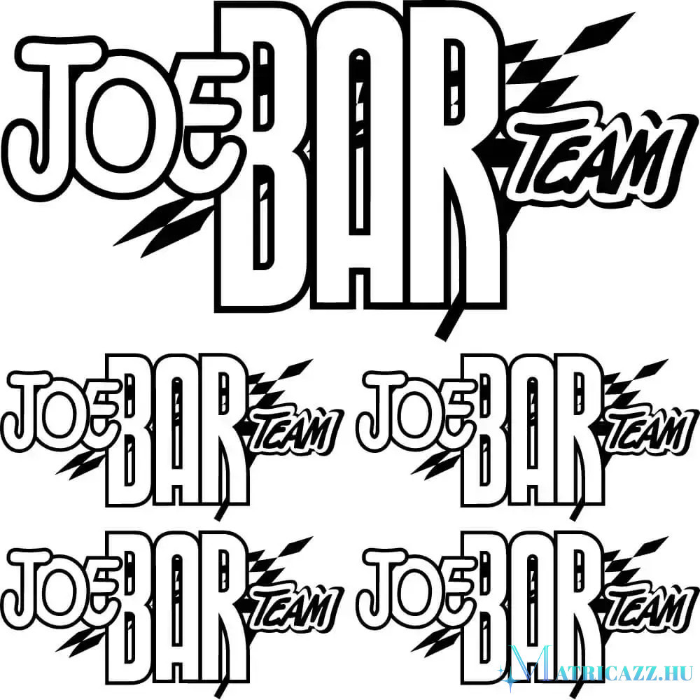 Joe Bar Team Szponzor Matrica Szett Matric Zz Hu