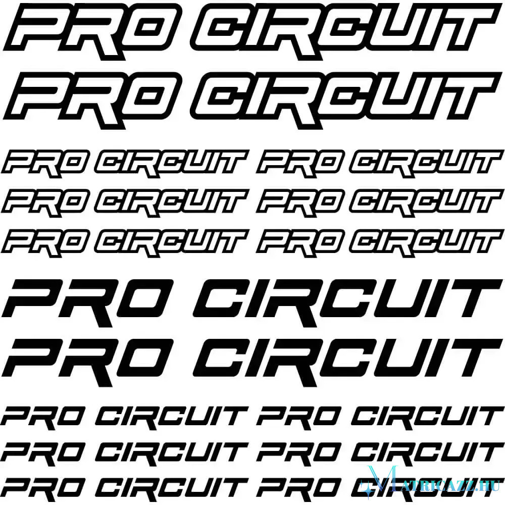 Pro Circuit 1 szponzor matrica szett Matricázz hu