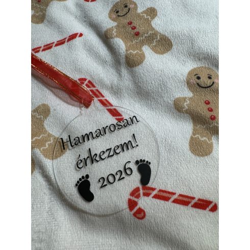 Hamarosan érkezem karácsonyfadísz