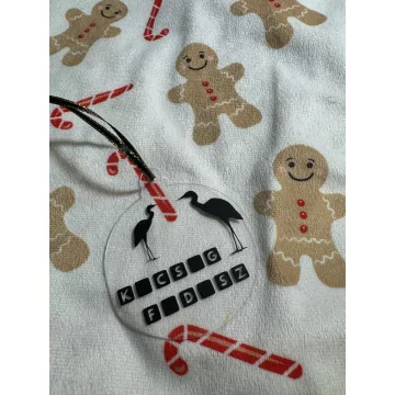 Kócsag fadísz karácsonyfadísz