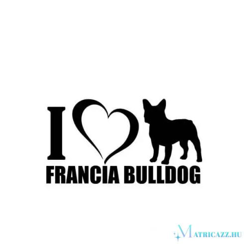 Francia bulldog matrica 16