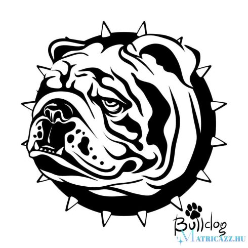 Bulldog matrica 30 cm
