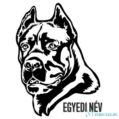 Egyedi neves Cane corso matrica