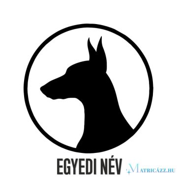 Egyedi neves Dobermann matrica