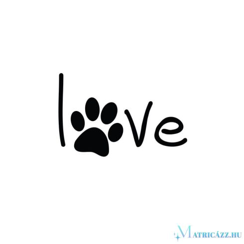 Love DOG matrica 1