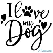 Love DOG matrica 3