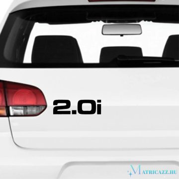 2.0i - Szélvédő matrica