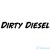 Dirty Diesel felirat - Szélvédő matrica