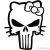 Hello Kitty matrica Punisher