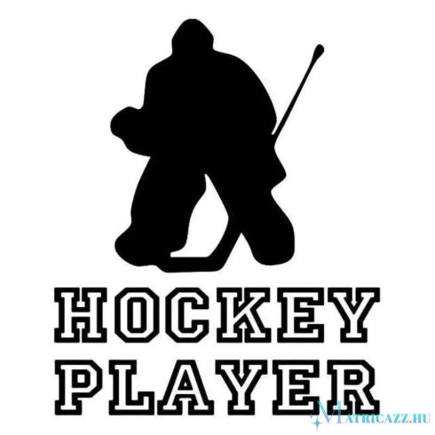 Hockey játékos matrica