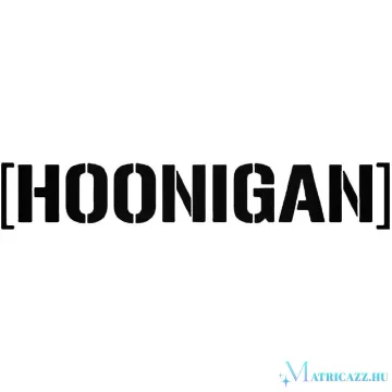 Hoonigan felirat "2" - Autómatrica