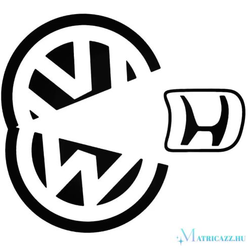 VW Hondát eszik matrica