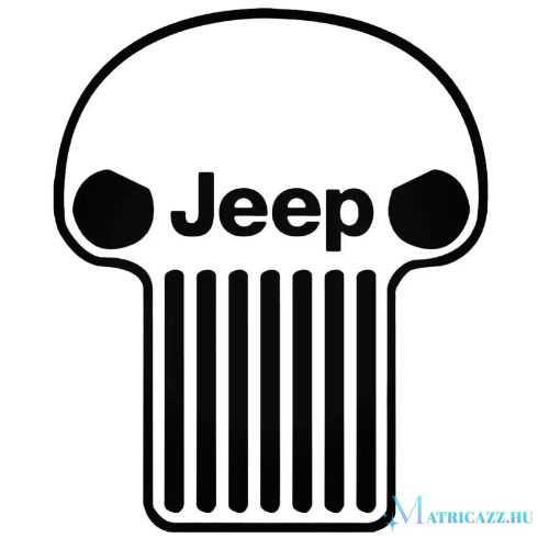 Jeep halálfej matrica