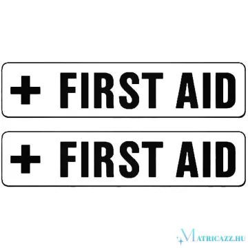 2 db First AID felirat Autómatrica