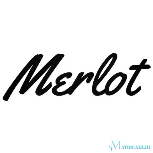 Merlot szép felirat Autómatrica