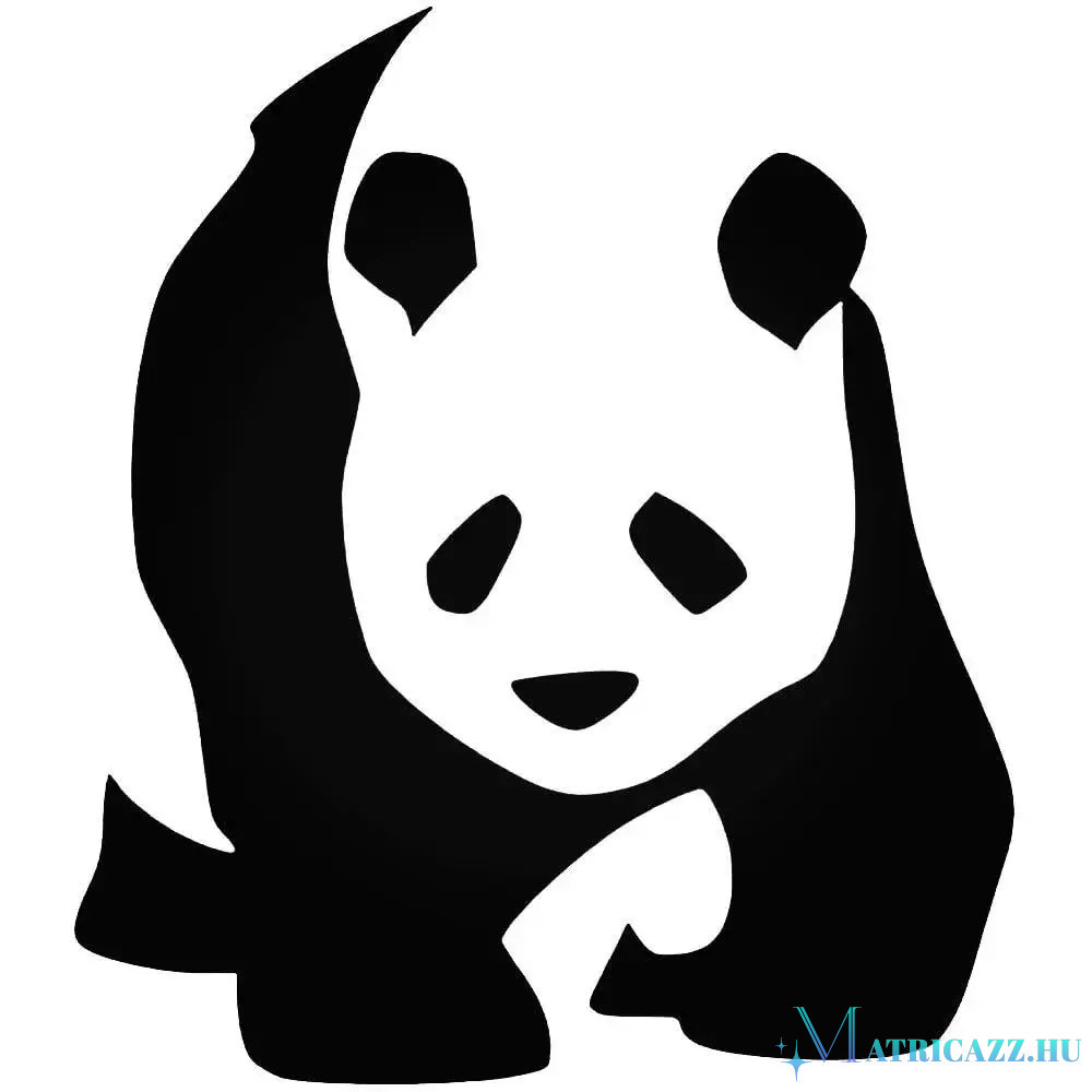 Panda állat "1" matrica - Matricázz.hu matrica webáruház