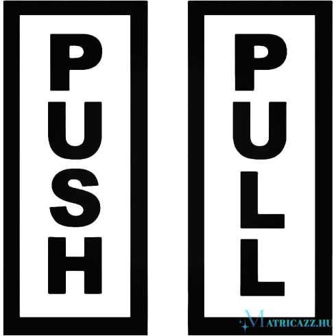 Push Pull felirat "2" Autómatrica