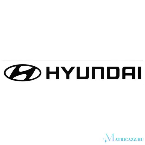 Hyundai jel és felirat matrica