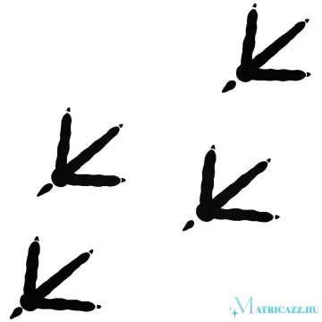 Madár lábnyomok matrica