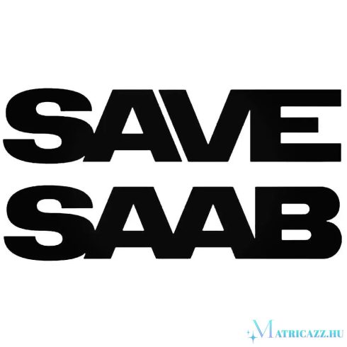 SAVE SAAB matrica