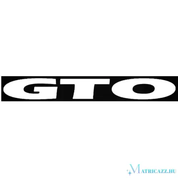 GTO felirat "2" matrica