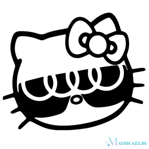 Hello Kitty Audi napszemüveg matrica