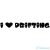 I Love Drifting felirat matrica