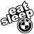 eat,sleep,BMW matrica