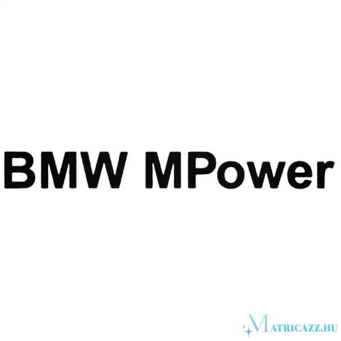 BMW matrica Mpower felirat