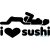 BMW matrica I Love Sushi 1