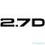 2.7D - Szélvédő matrica