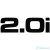 2.0i felirat "2" - Szélvédő matrica