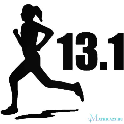 13.1 Félmaraton női "1" matrica