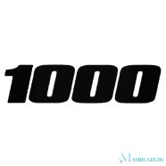 1000 felirat - Szélvédő matrica
