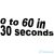 0 to 60 in 30 seconds - Szélvédő matrica