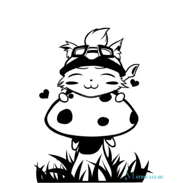 Teemo League of Legends matrica