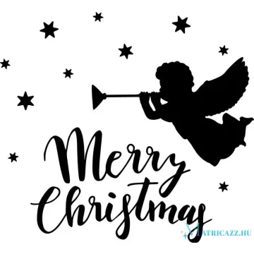 Merry Christmas angyalka Matrica