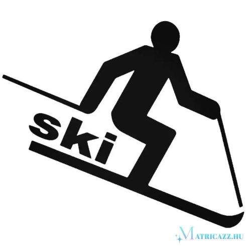 SKI felirat matrica