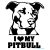 I Love my Pitbull matrica