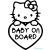 Hello Kitty Baby on Board autómatrica