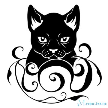 Díszes macska matrica 10