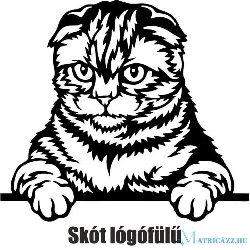 Skót lógófülü macska matrica