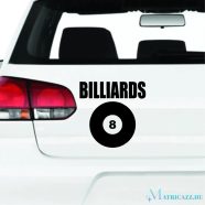 Billiards 8-as matrica