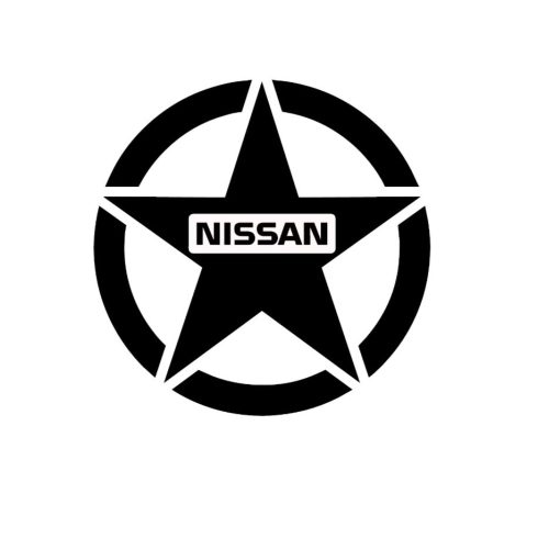 Nissan Katonai csillag matrica 30 cm
