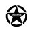Nissan Katonai csillag matrica 30 cm