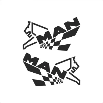 MAN kamion matrica 2 db ajtóra 30x50 cm