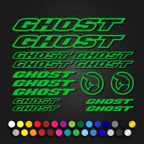 Ghost elit bicikli matrica szett