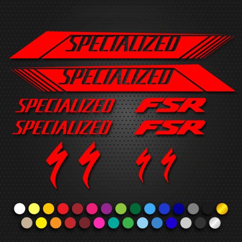 Specialized FSR elit bicikli matrica szett