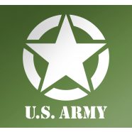 US ARMY katonai csillag matrica