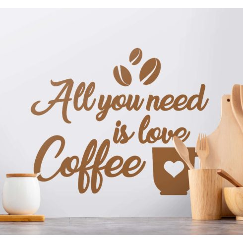 Konyhai Coffee love dekoráció